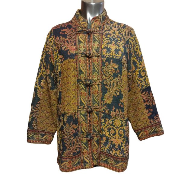White Stag Women's Patchwork Tapestry Pattern Coat XL - Picture 1 of 4